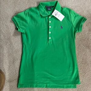 Ralph Lauren women’s medium slim fit polo.  Brand new
